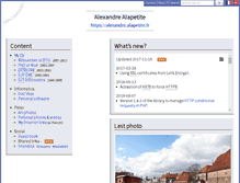 Tablet Screenshot of alexandre.alapetite.fr